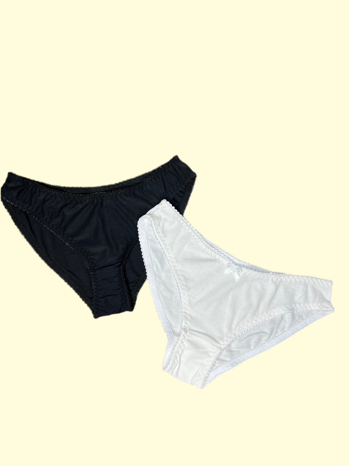 Dúo panties blanco y negro