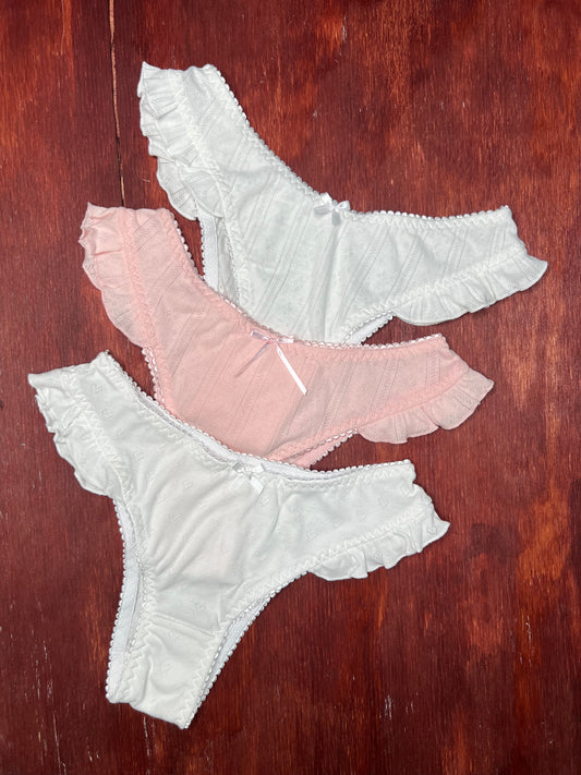 Trío panties pointelle olan