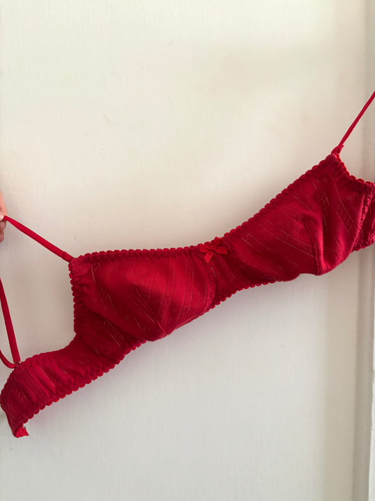 Bralette arco falso rojo