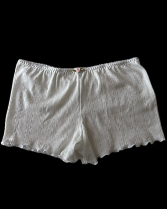 Mini short pointelle