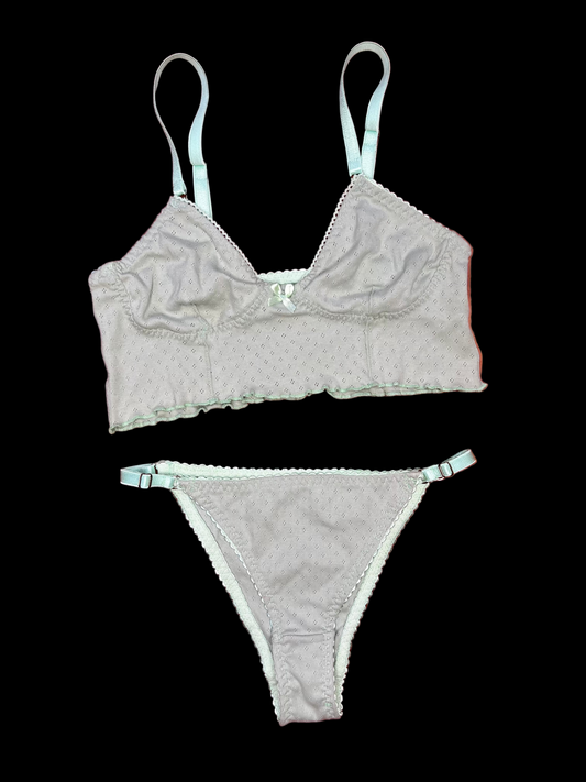 Set pointelle verde