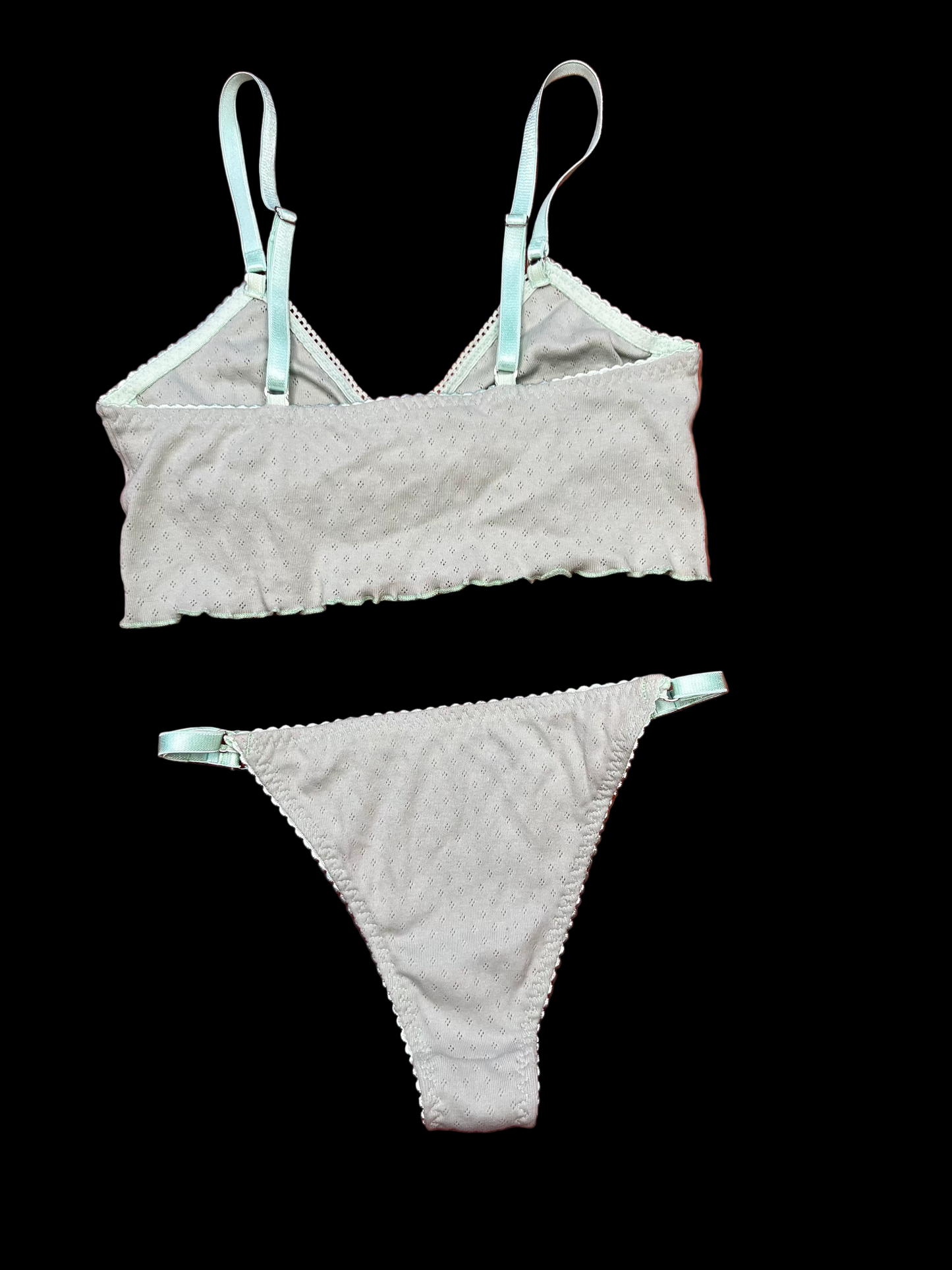 Set pointelle verde
