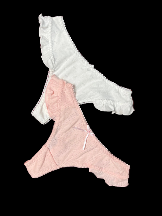 Dúo tangas olán pointelle