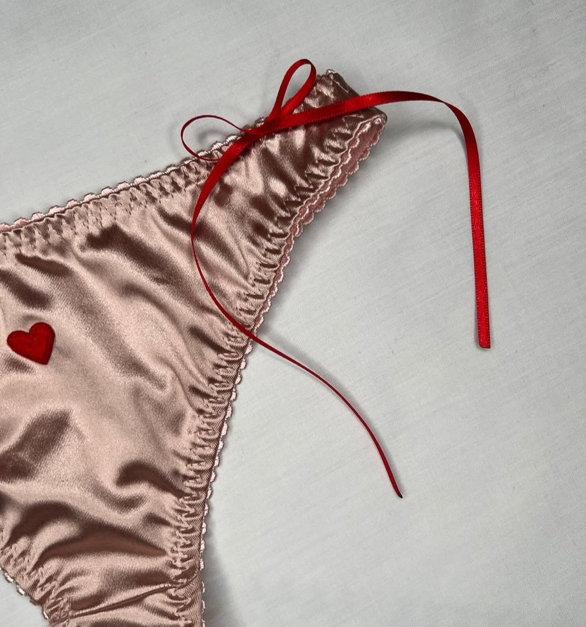 Rose gold thong