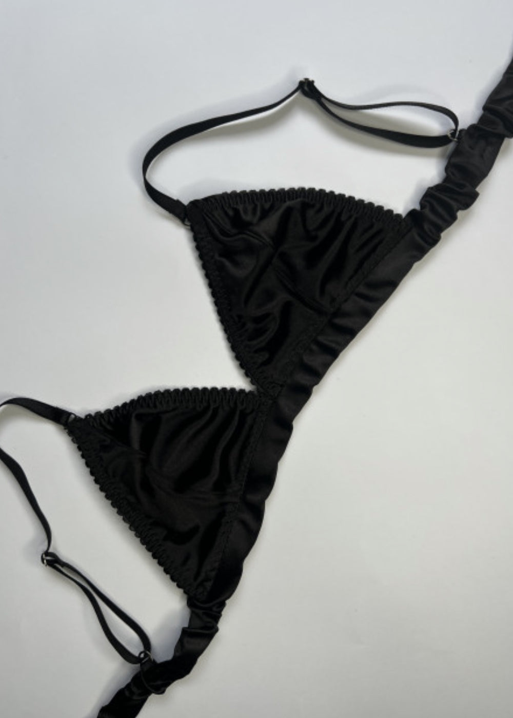 Black Satin Set