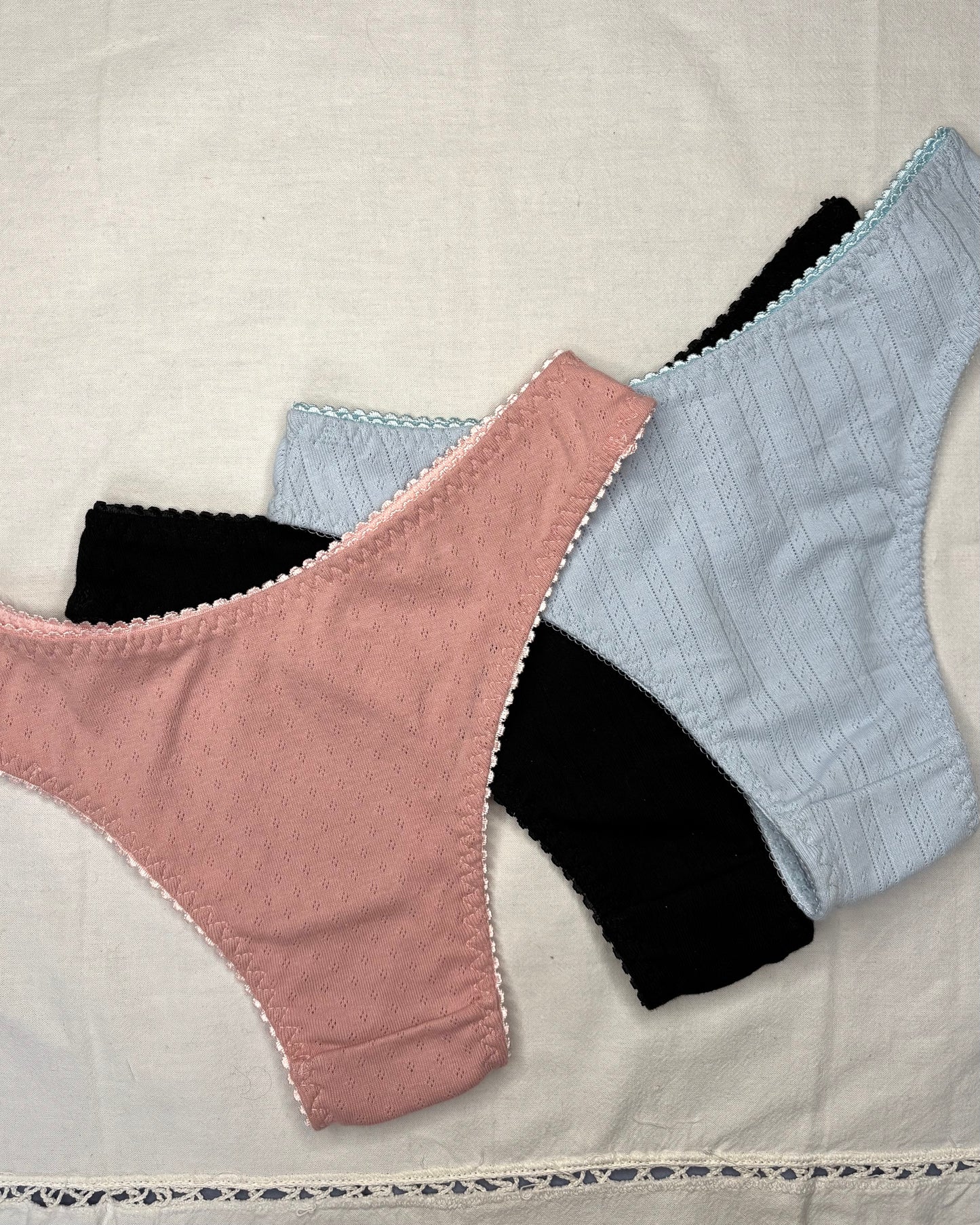 Trío panties algodón