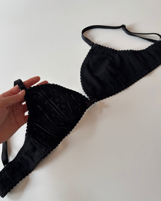 Bralette triángulo algodón