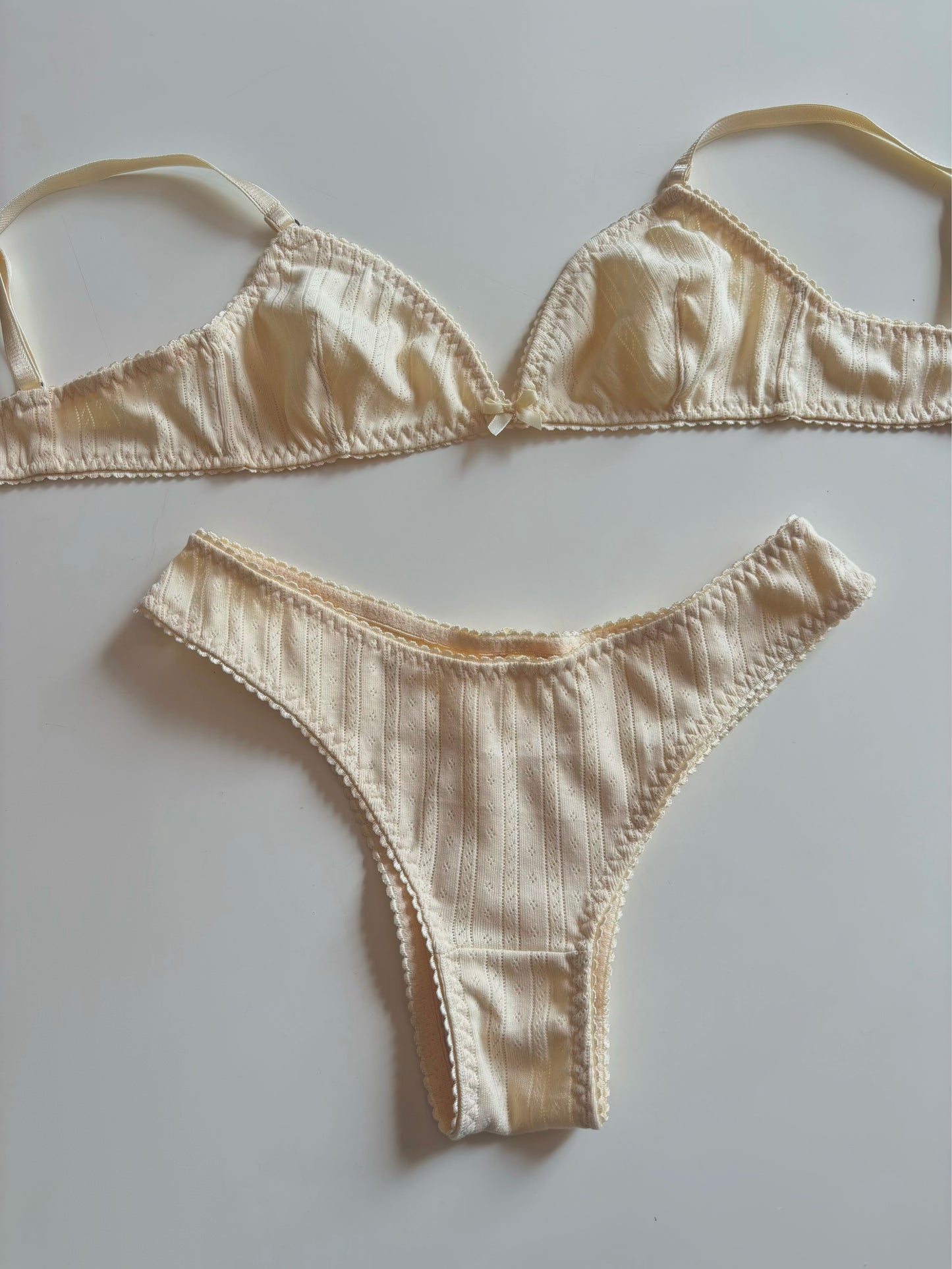 Set vainilla algodón orgánico