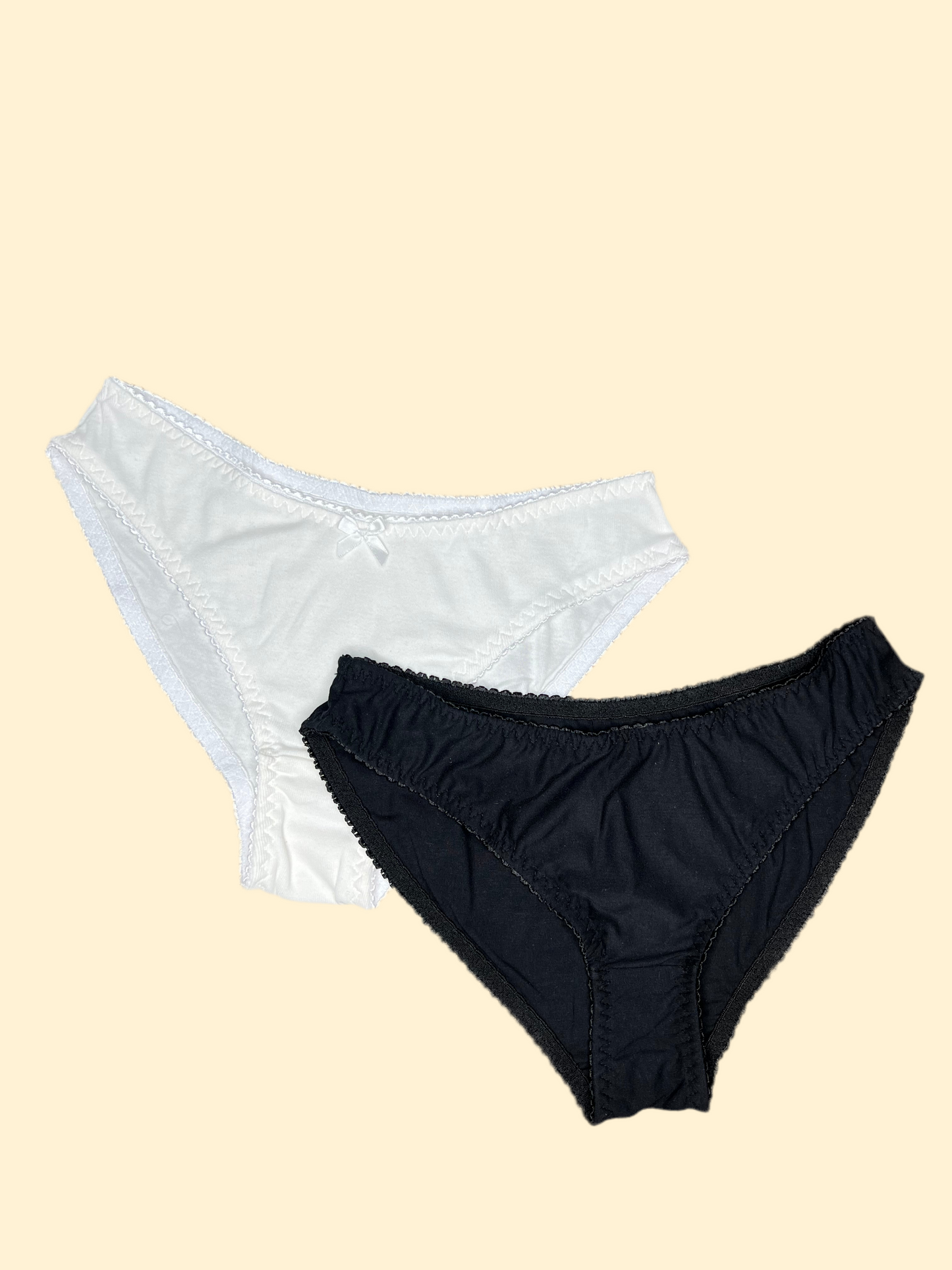 Dúo panties blanco y negro