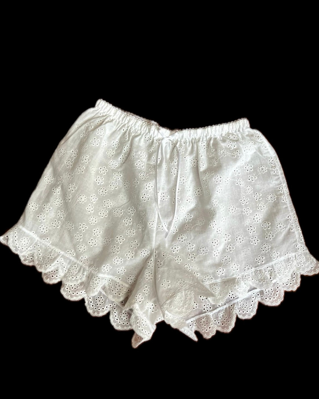 Short tira bordada algodón