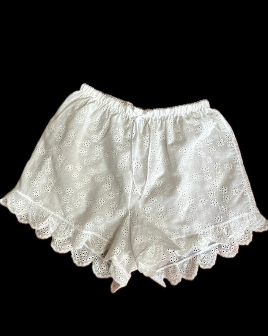 Short tira bordada algodón