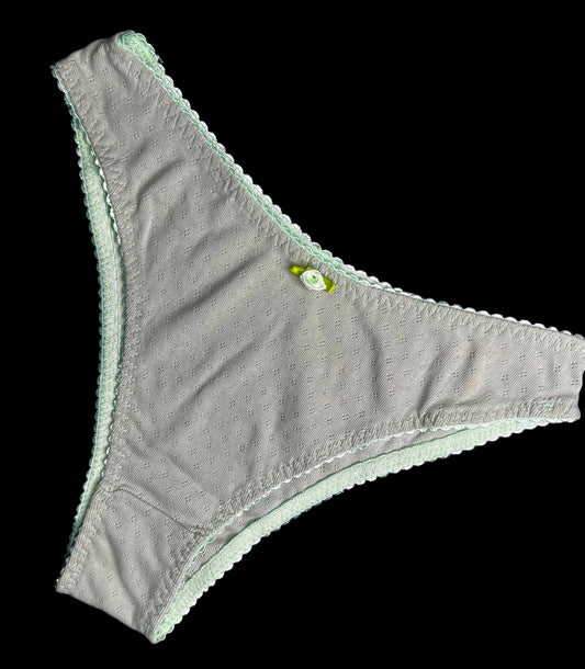Panty verde tiro medio M