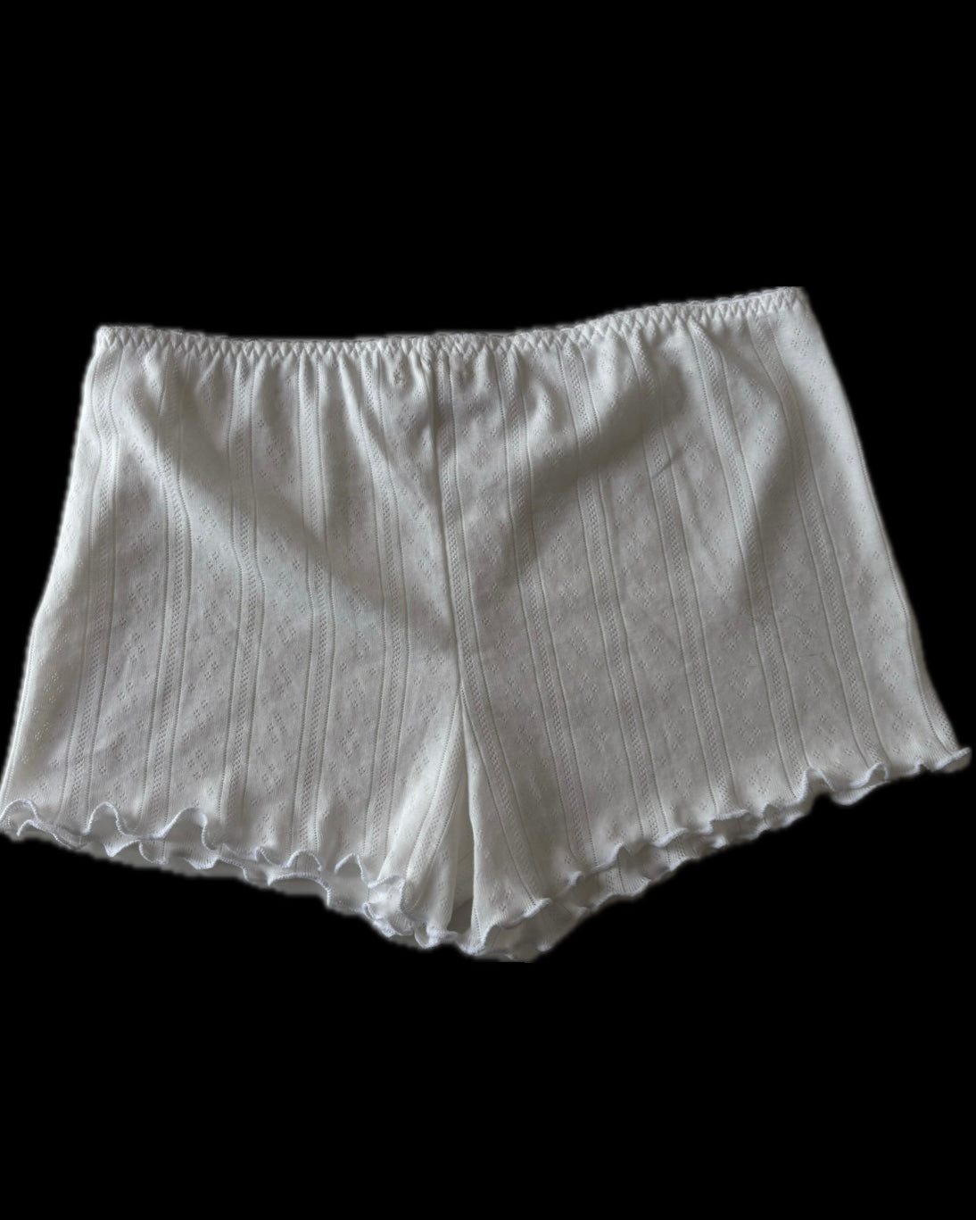Mini short pointelle