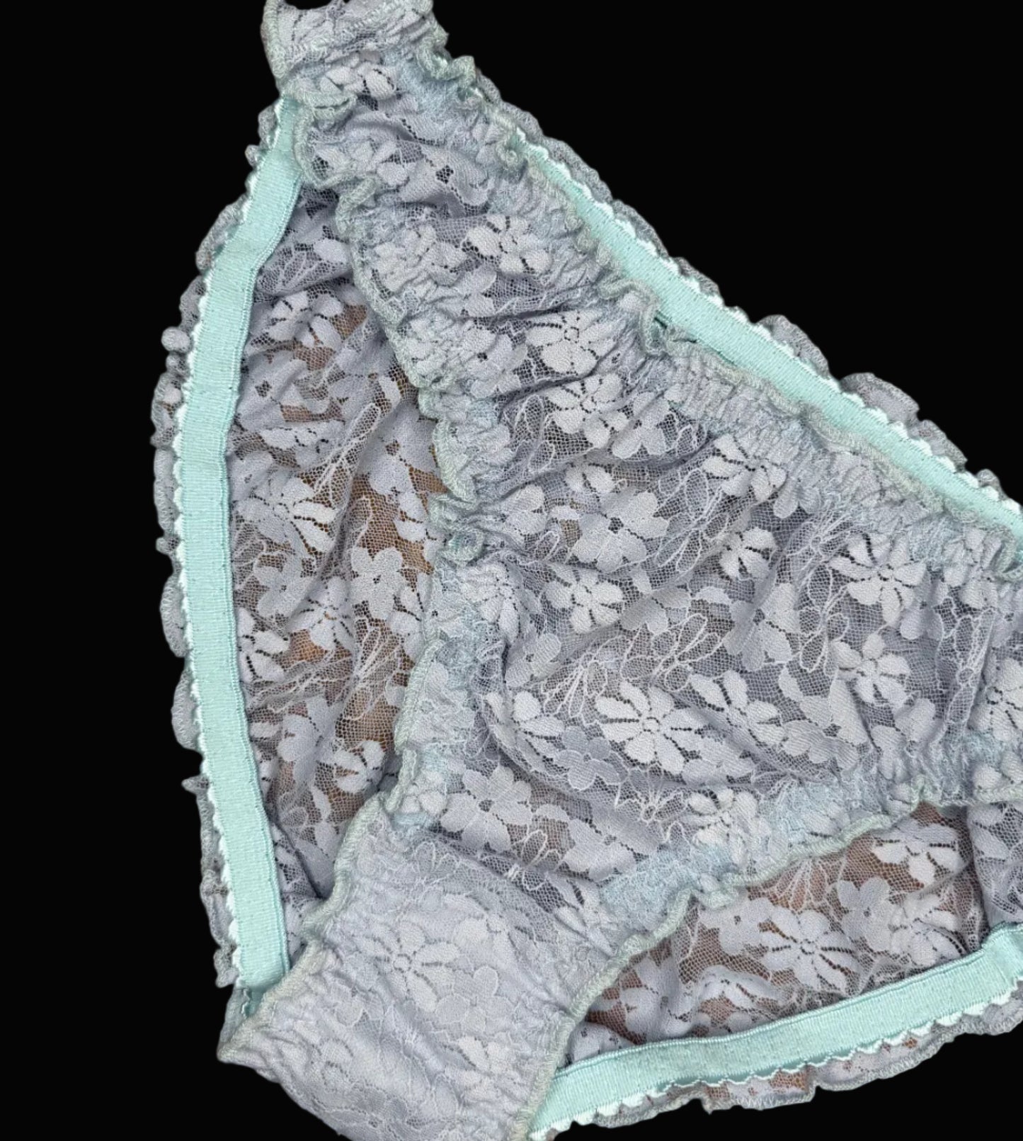Ruffle Panty encaje azul