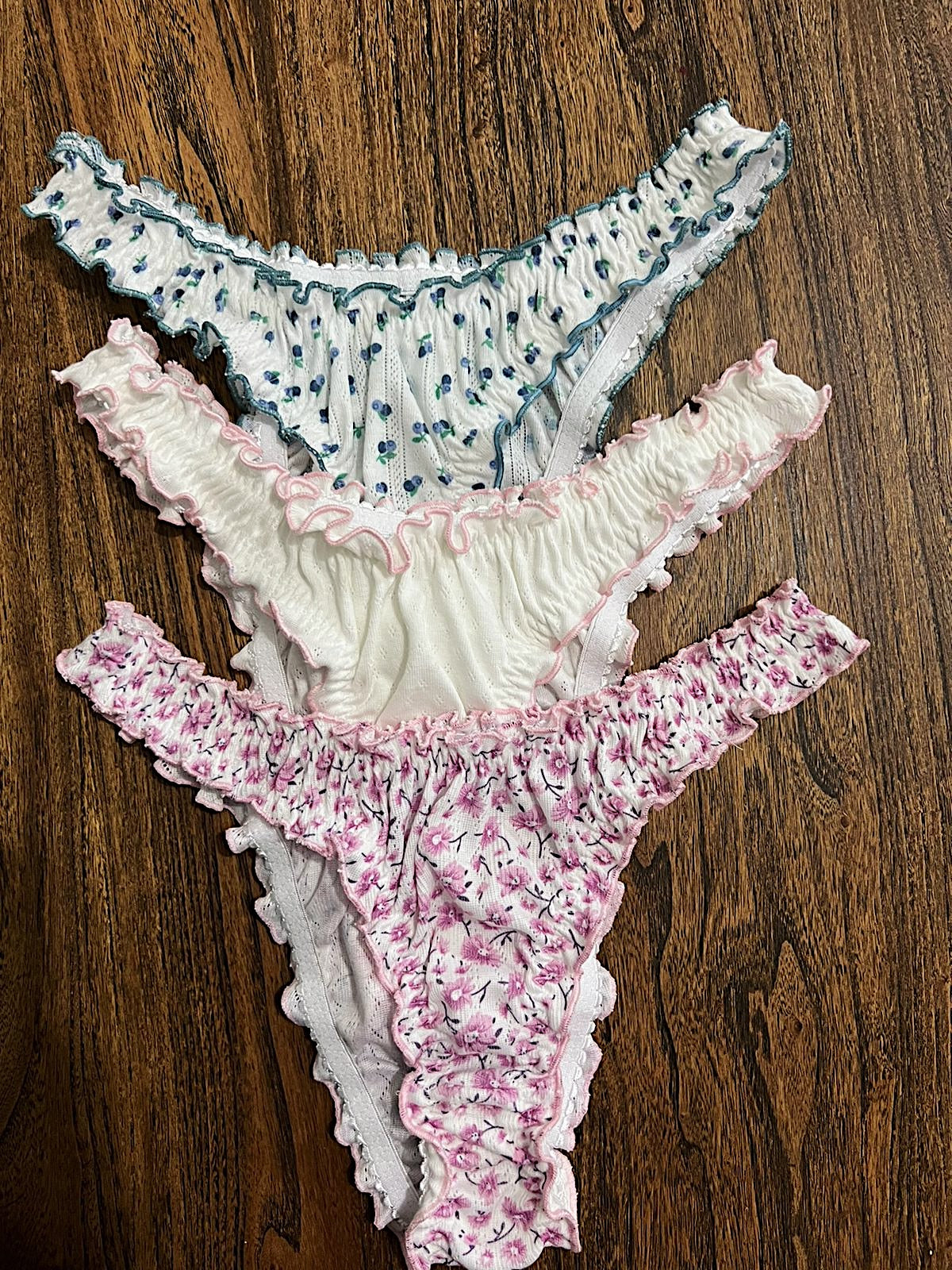 Trío ruffle panties