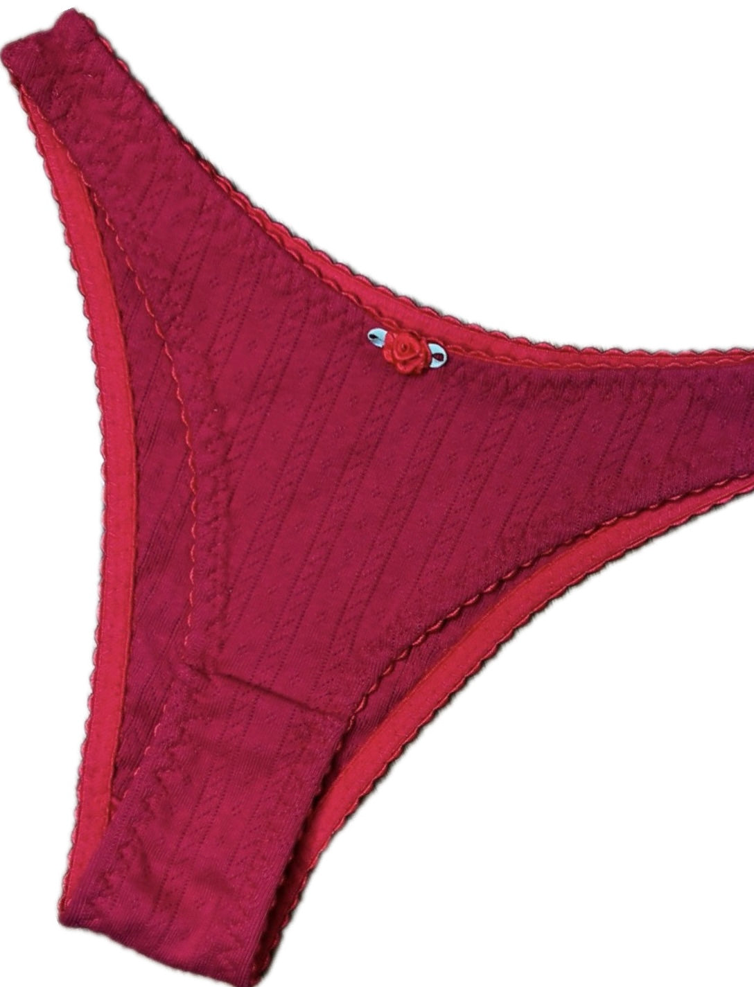 Set rojo con flor