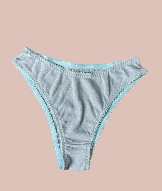 Panty tiro medio azul