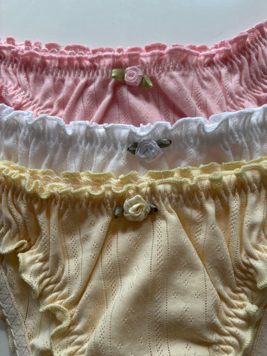 Trío ruffle pastel