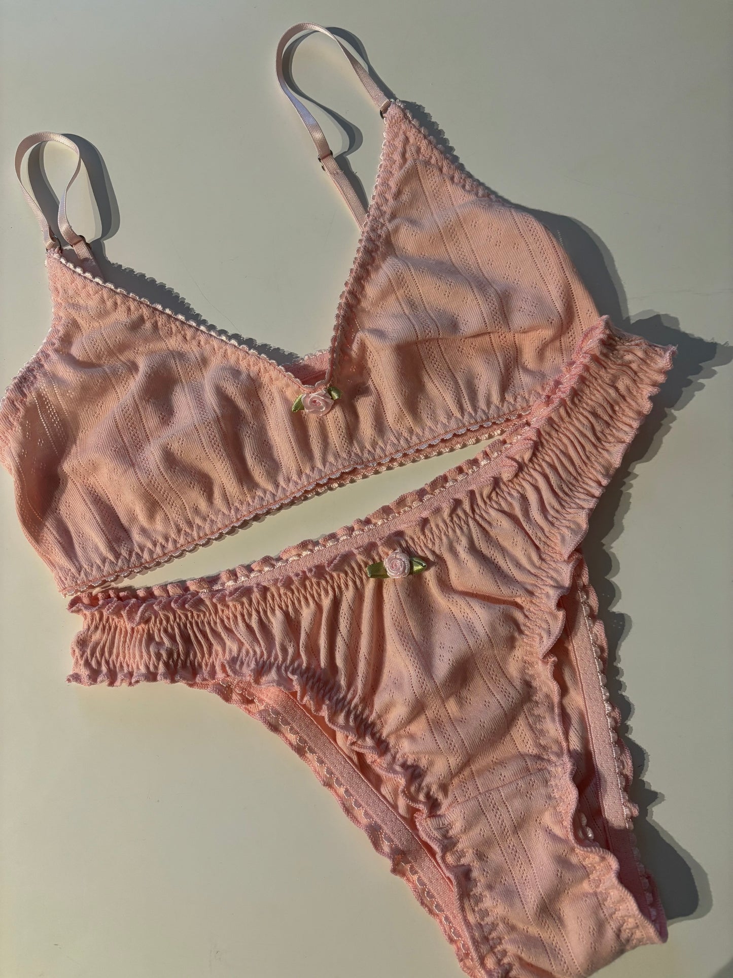 Set rosa pastel