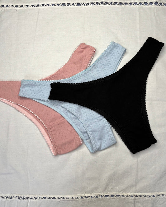 Trío panties algodón