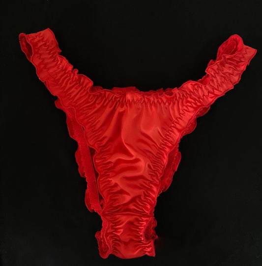 ruffle panty satén