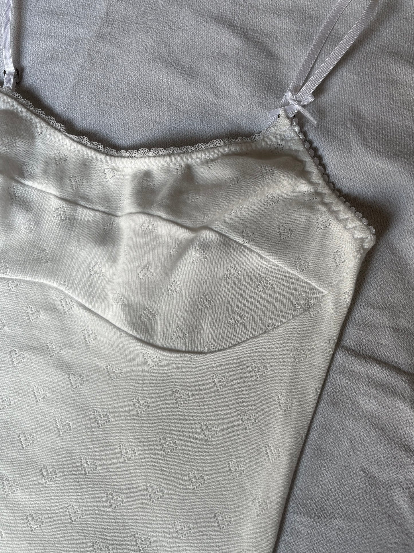 Heart-shaped cotton t-shirt
