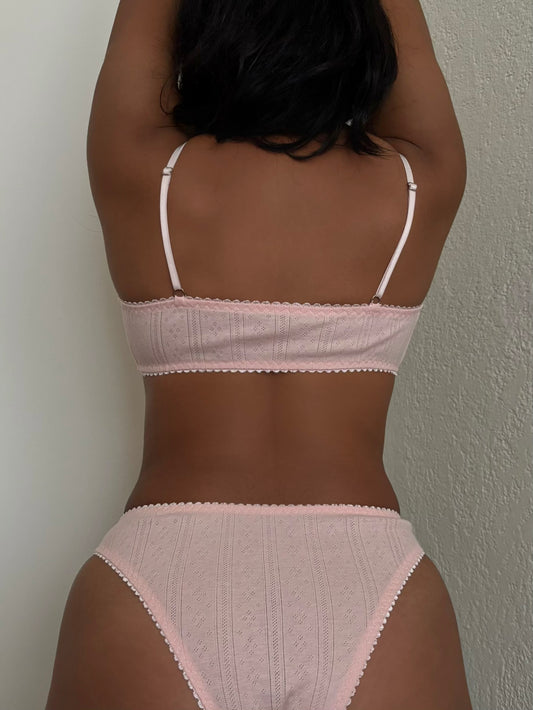 Set rosa tiro alto